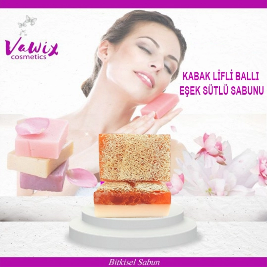 Eşek Sütlü Ballı Kabak Lifli Sabun